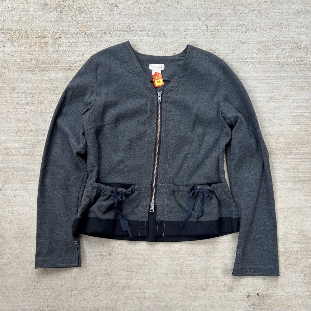 Zip up cardigan top
